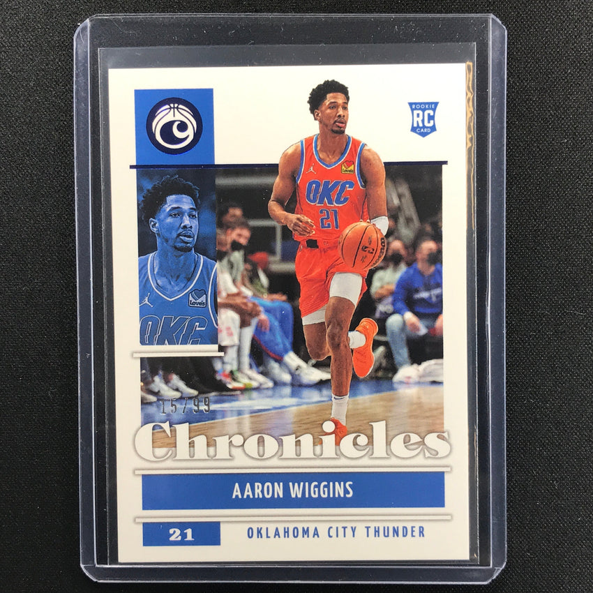 2021-22 Chronicles Aaron Wiggins Chronicles Base Set Rookie Blue 15/99