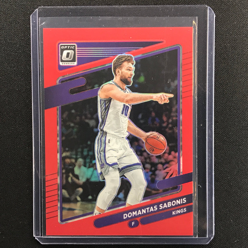 2021-22 Chronicles Domantas Sabonis Donruss Optic Traded Red 53/149