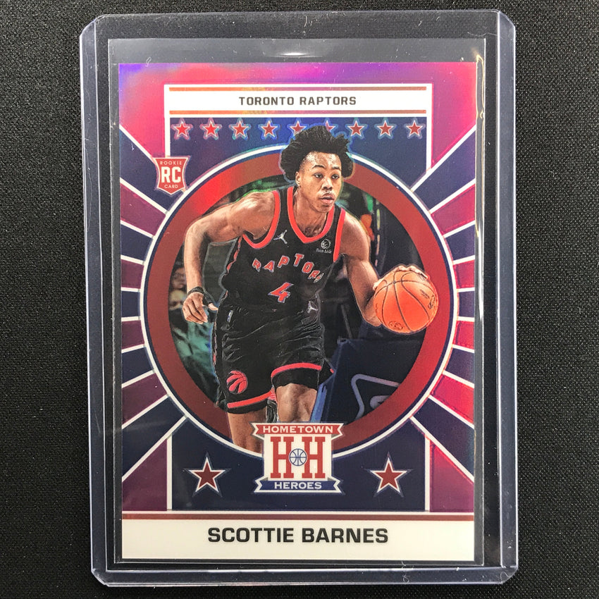 2021-22 Chronicles Scottie Barnes Hometown Heroes Optic Rookie Purple 26/49