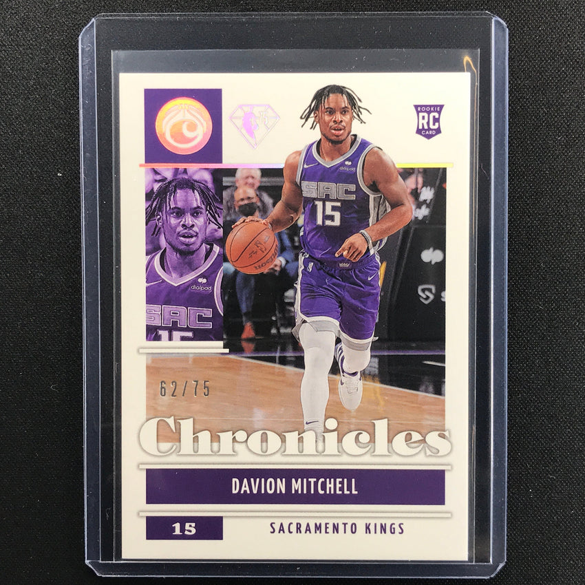 2021-22 Chronicles Davion Mitchell Chronicles Base Set Rookie Anniversary 62/75