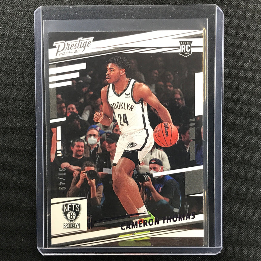 2021-22 Chronicles Cameron Thomas Prestige Rookie Purple 31/49