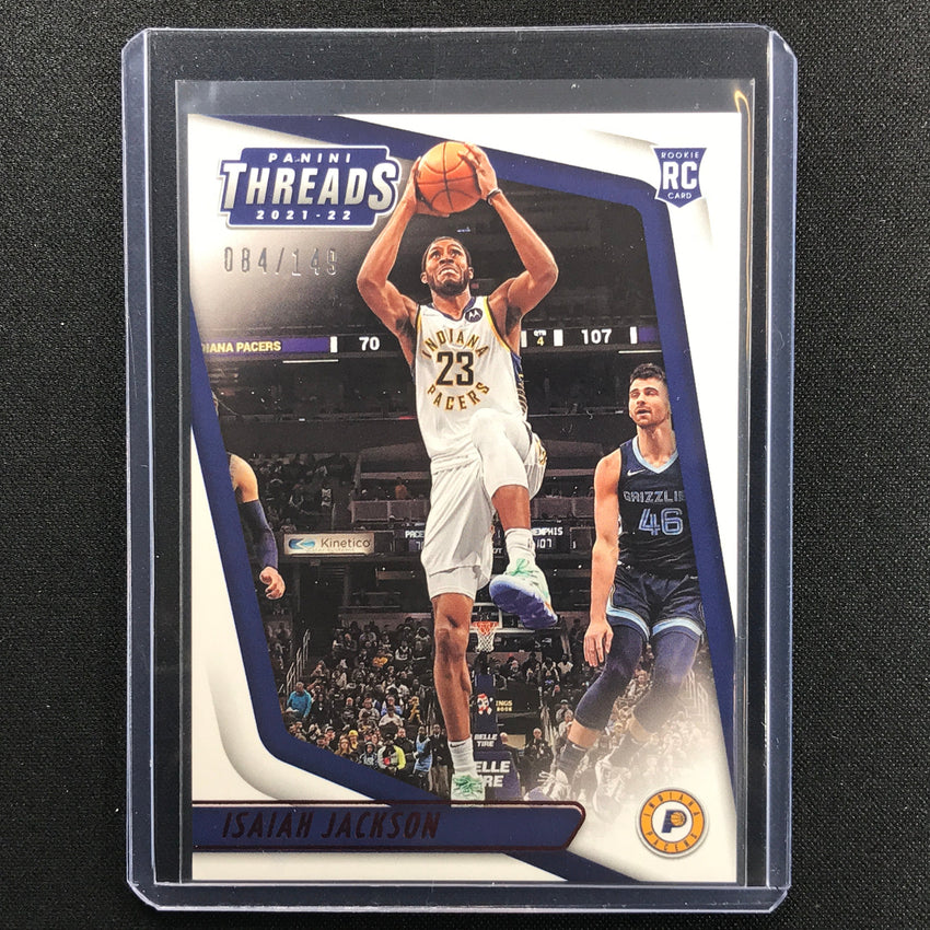 2021-22 Chronicles Isaiah Jackson Threads Rookie Red 84/149