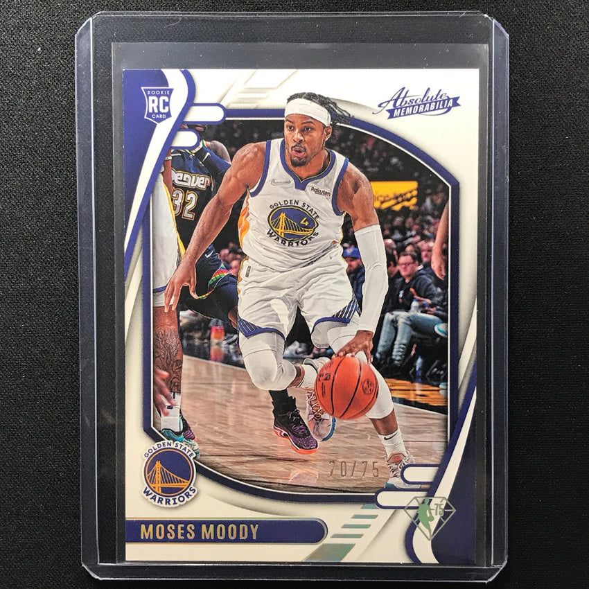 2021-22 Chronicles Moses Moody Absolute Rookie 75th Anniversary 70/75