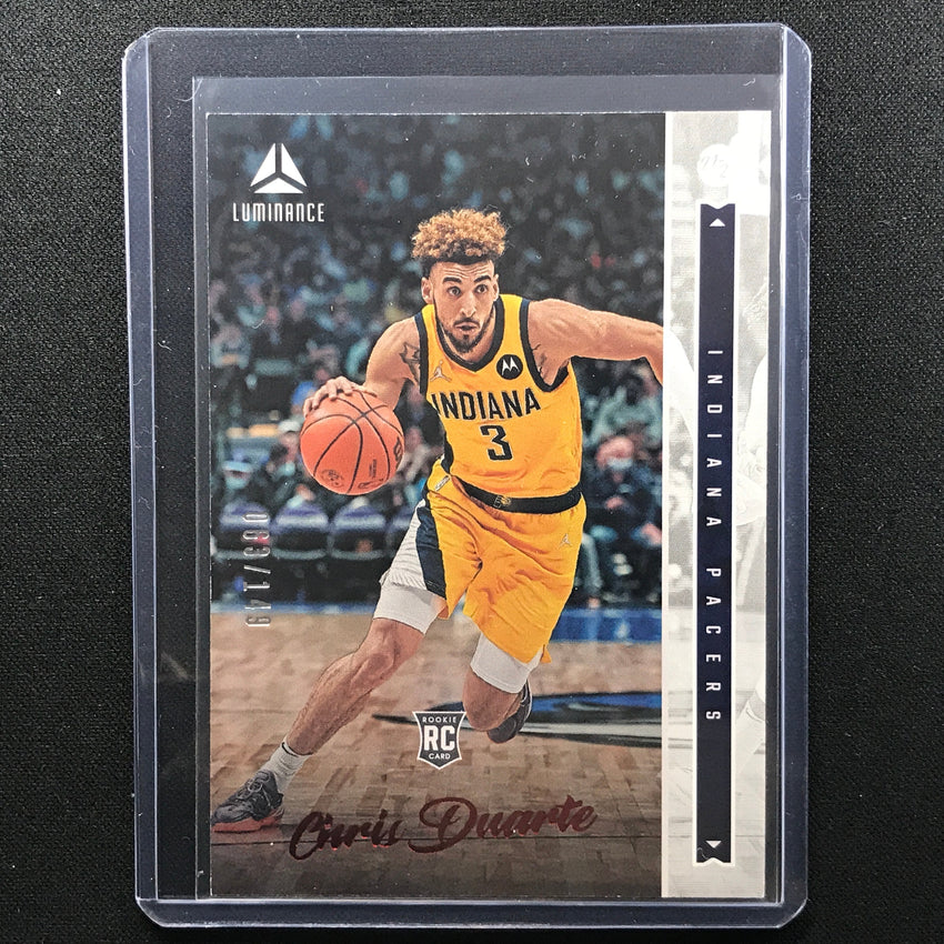 2021-22 Chronicles Chris Duarte Luminance Rookie Red 63/149