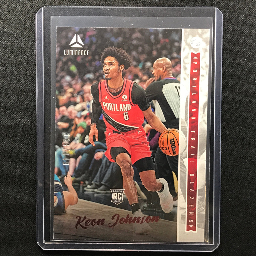 2021-22 Chronicles Keon Johnson Luminance Rookie Red 128/149