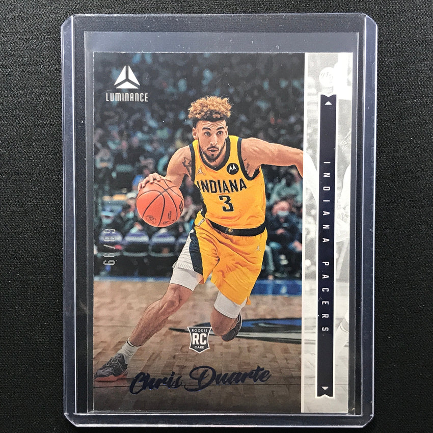 2021-22 Chronicles Chris Duarte Luminance Rookie Blue 68/99