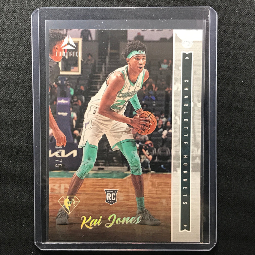 2021-22 Chronicles Kai Jones Luminance Rookie 75th Anniversary 34/75