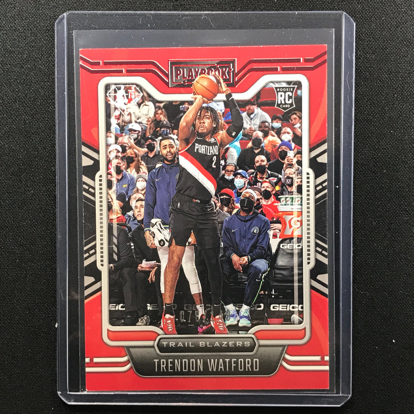 2021-22 Chronicles Trendon Watford Playbook Rookie Red 78/149