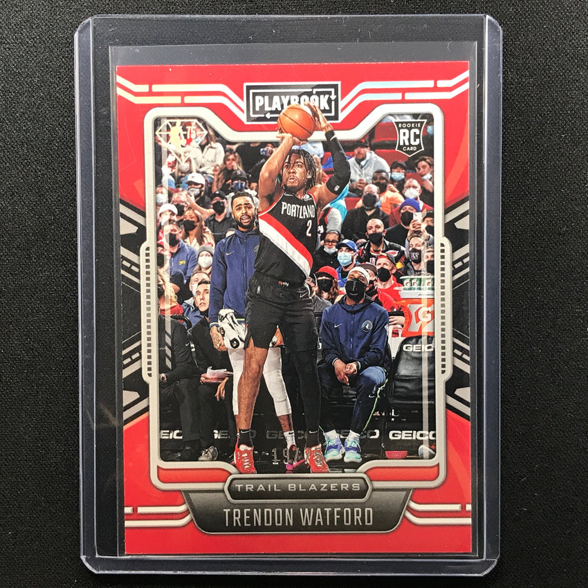 2021-22 Chronicles Trendon Watford Playbook Rookie 75th Anniversary 19/75