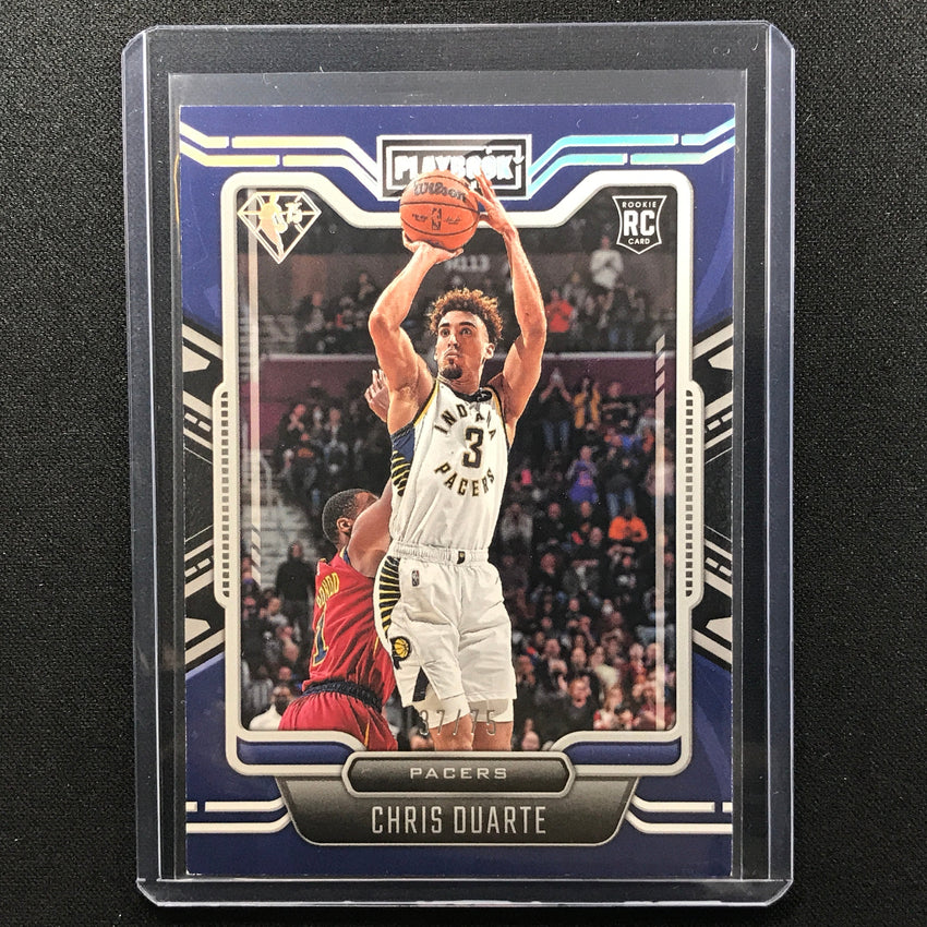 2021-22 Chronicles Chris Duarte Playbook Rookie 75th Anniversary 37/75