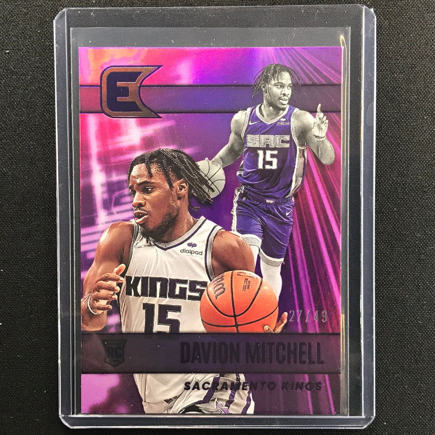 2021-22 Chronicles Davion Mitchell Essentials Rookie Purple 27/49
