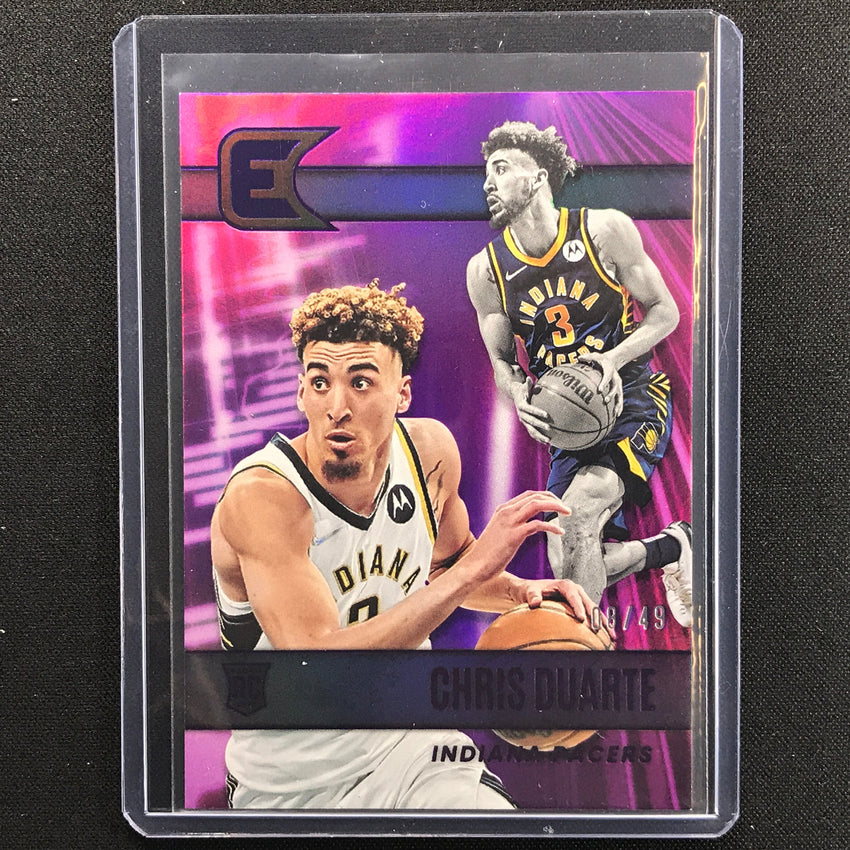 2021-22 Chronicles Chris Duarte Essentials Rookie Purple 8/49