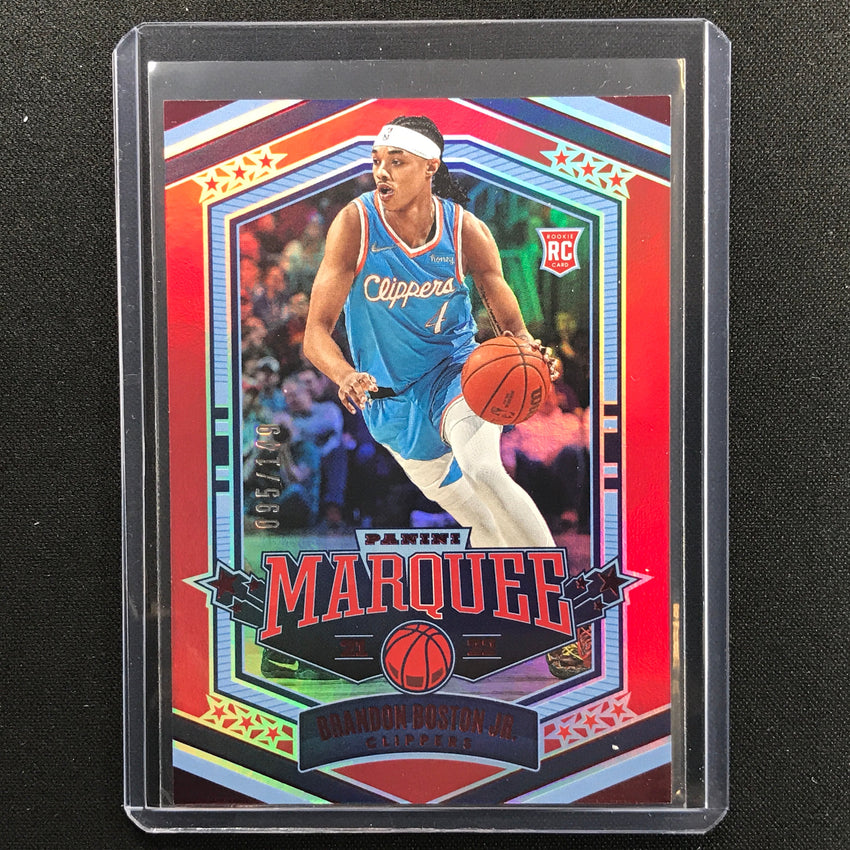 2021-22 Chronicles Brandon Boston Jr. Marquee Rookie Red 95/149