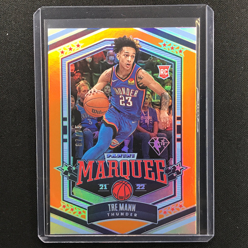 2021-22 Chronicles Tre Mann Marquee Rookie 75th Anniversary 67/75