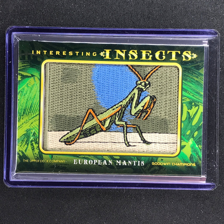 2022 Goodwin Champions EUROPEAN MANTIS Interesting Insects Manufactured Patch #4