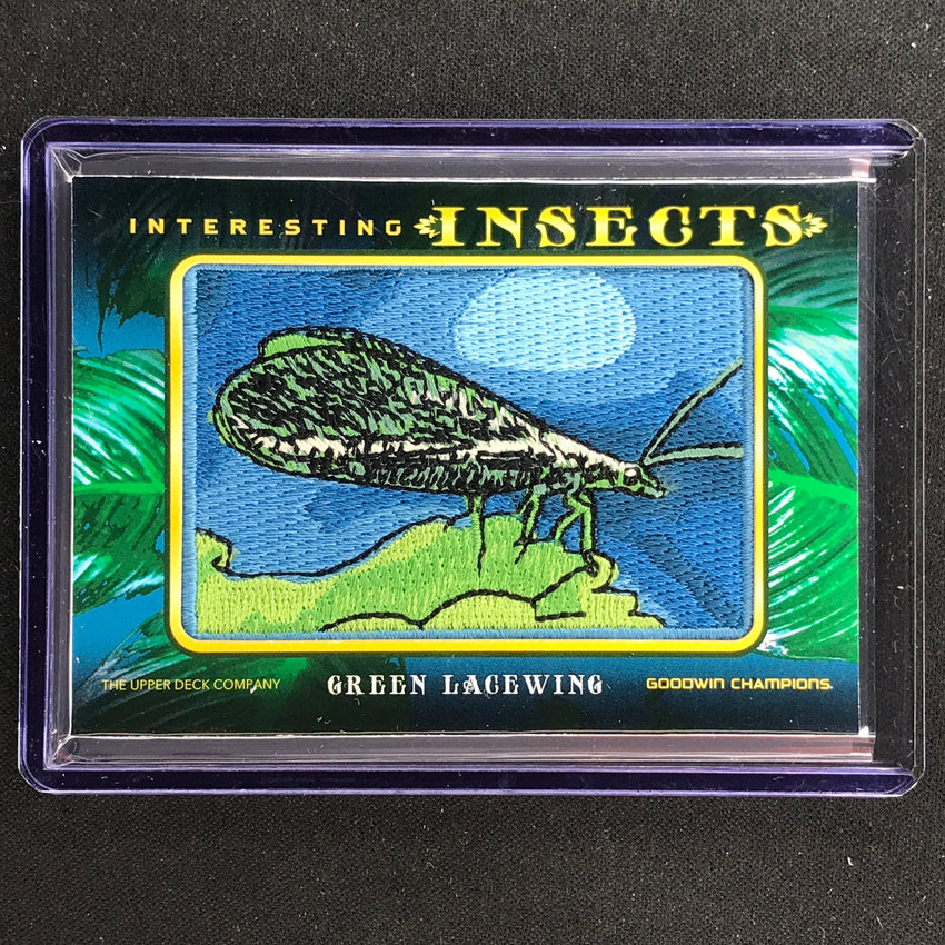 2022 Goodwin Champions GREEN LACEWING Interesting Insects Patch #59 Tier 2