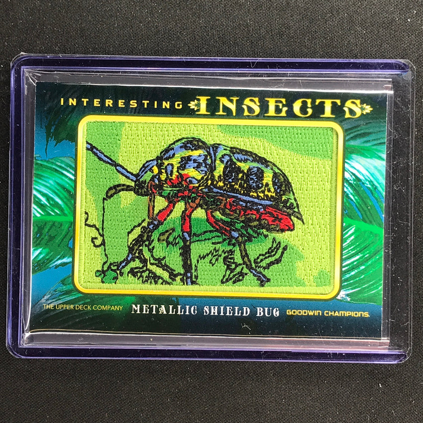 2022 Goodwin Champions METALLIC SHIELD BUG Interesting Insects Patch #61 Tier 2