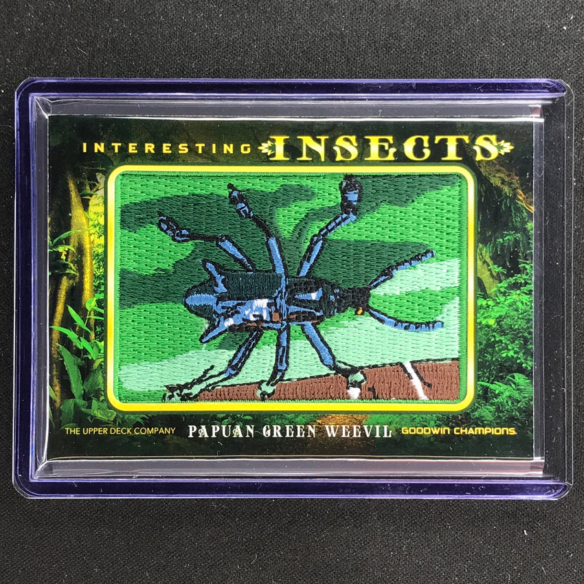 2022 Goodwin Champions PAPUAN GREEN WEEVIL Interesting Insects Patch #67 Tier 3