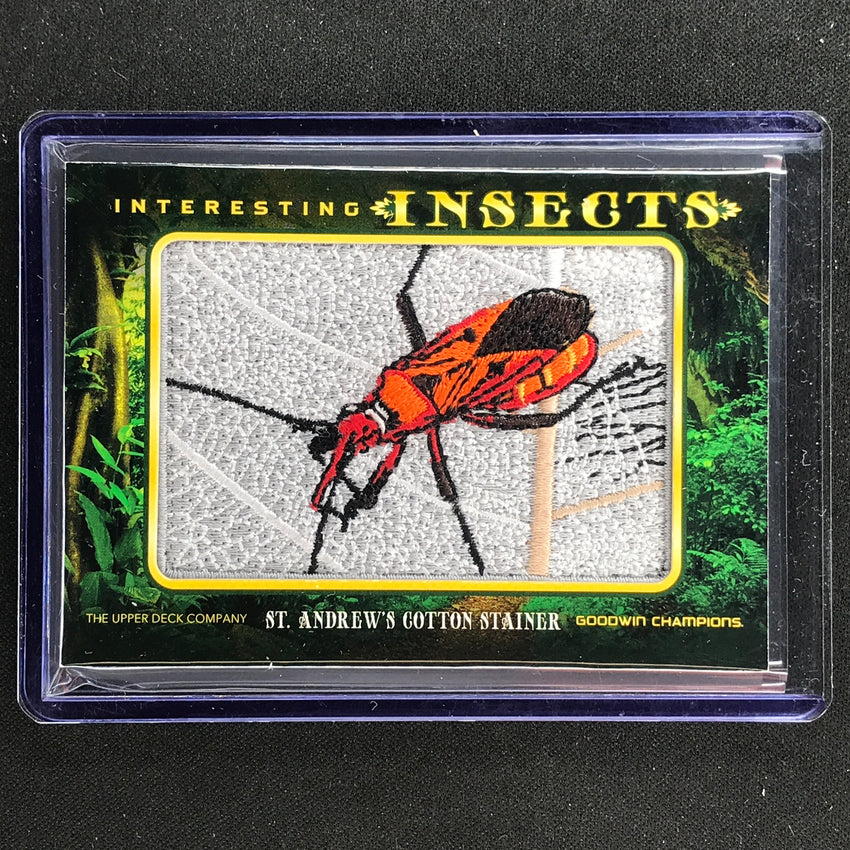 2022 Goodwin Champions ST. ANDREWS COTTON STAINER Interesting Insects #68 Tier 3