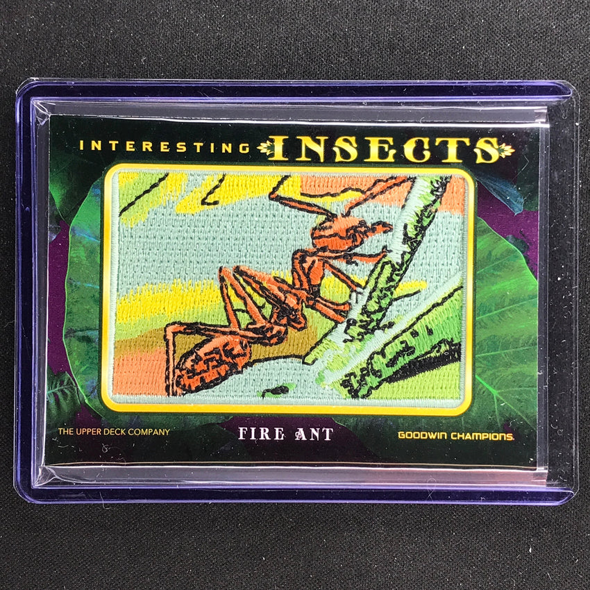 2022 Goodwin Champions Fire Ant Interesting Insects Patch No 88 Tier 4
