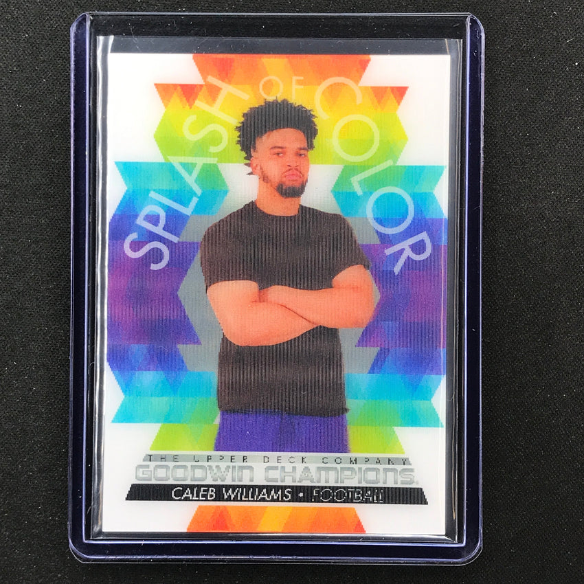 2022 Goodwin Champions CALEB WILLIAMS Splash of Color 3D Lenticular SP #CW