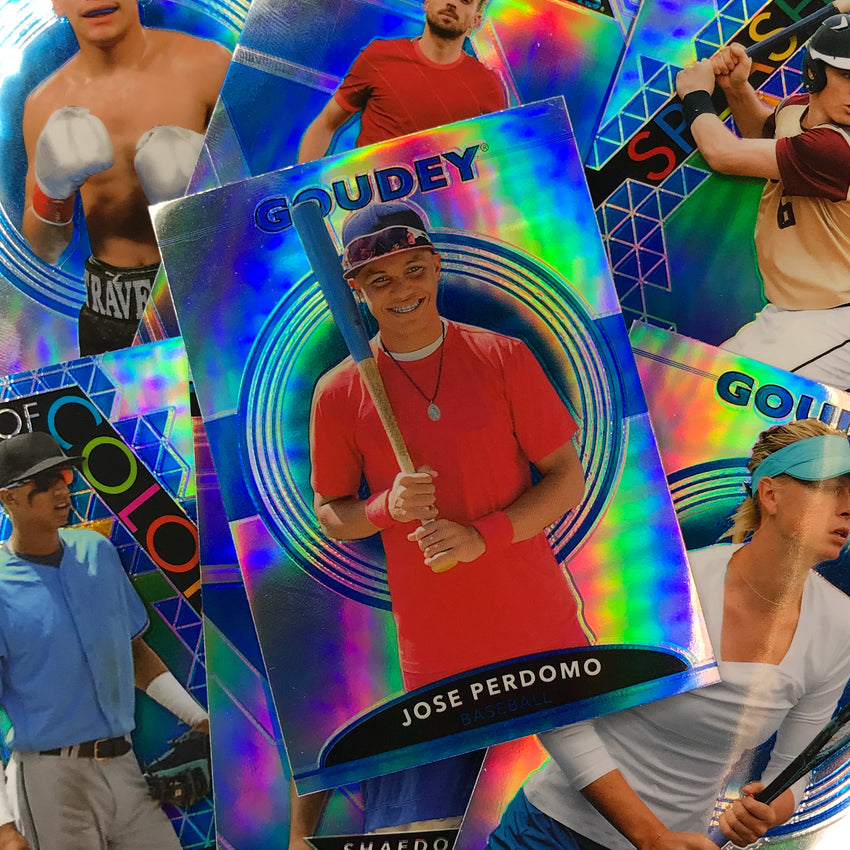 2022 Goodwin Champions JOSE PERDOMO Goudey Platinum Rainbow Blue #19