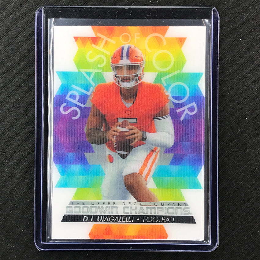 2022 Goodwin Champions D.j. Uiagalelei Splash Of Color 3d Lenticular Sp No Du