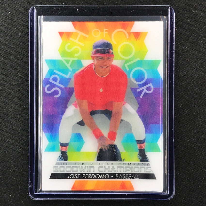 2022 Goodwin Champions JOSE PERDOMO Splash of Color 3D Lenticular SP #JP