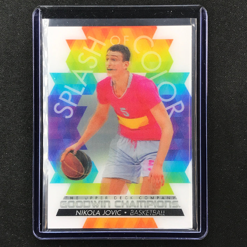 2022 Goodwin Champions NIKOLA JOVIC Splash of Color 3D Lenticular SP #NJ Tier 2