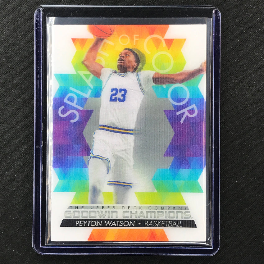 2022 Goodwin Champions PEYTON WATSON Splash of Color 3D Lenticular SP #PW