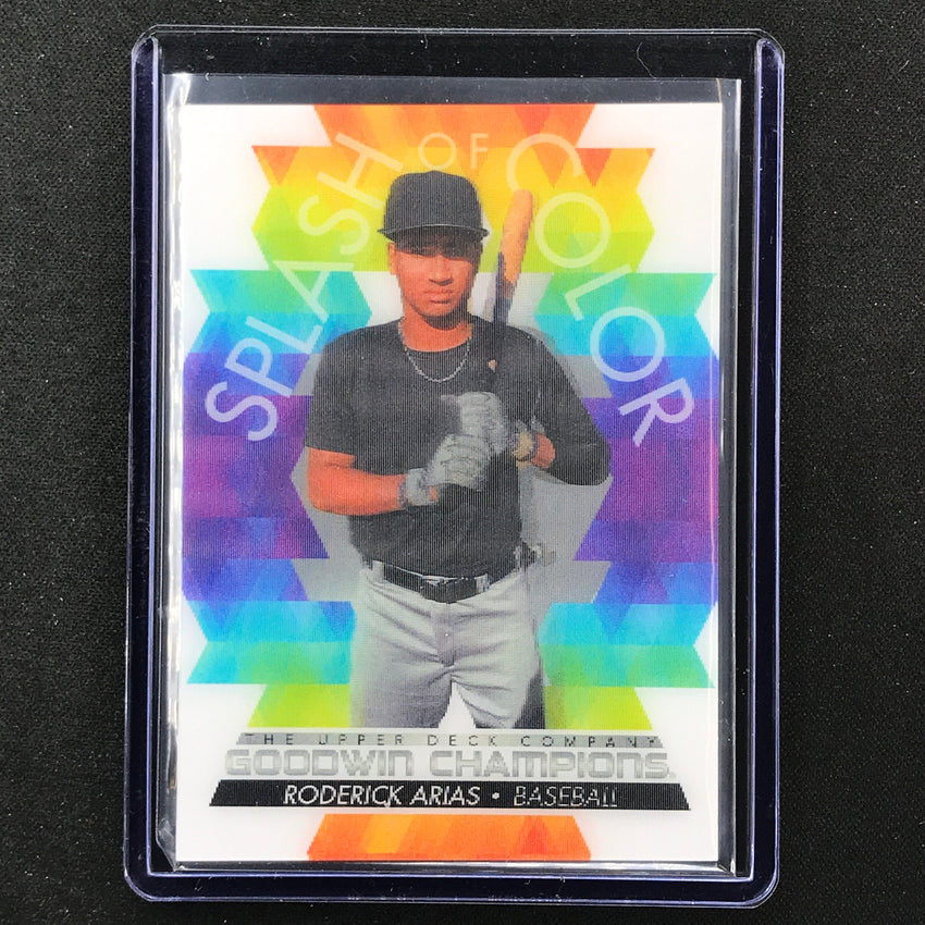2022 Goodwin Champions RODERICK ARIAS Splash of Color 3D Lenticular SP #RA