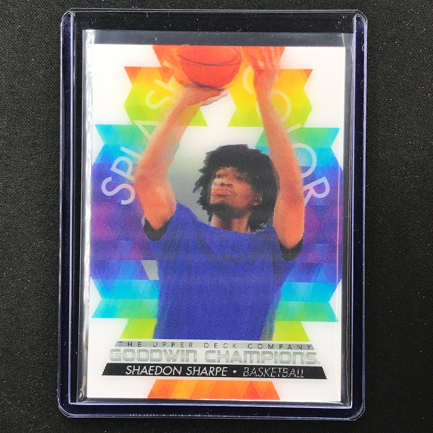 2022 Goodwin Champions Shaedon Sharpe Splash Color 3d Lenticular Sp No Ss Tier 2