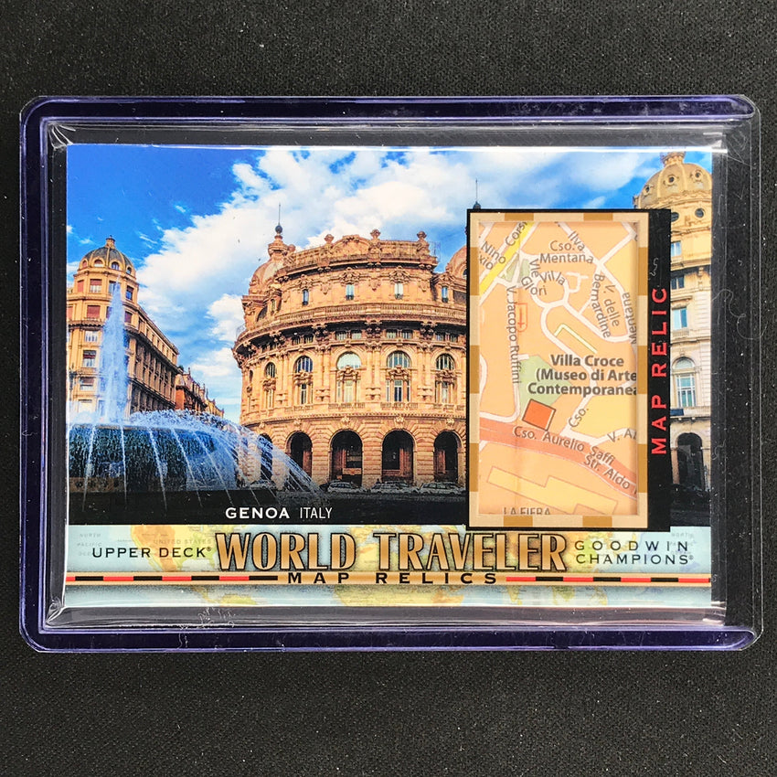 2022 Goodwin Champions Genoa Italy World Traveler Map Relic Sp No 331