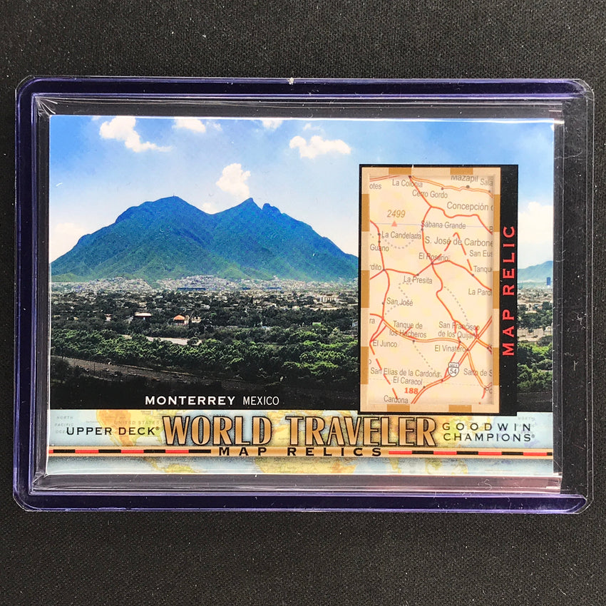 2022 Goodwin Champions Monterrey Mexico World Traveler Map Relic Sp No 332