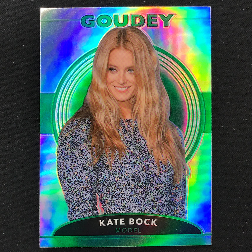 2022 Goodwin Champions KATE BOCK Goudey Platinum Rainbow Green SP #27