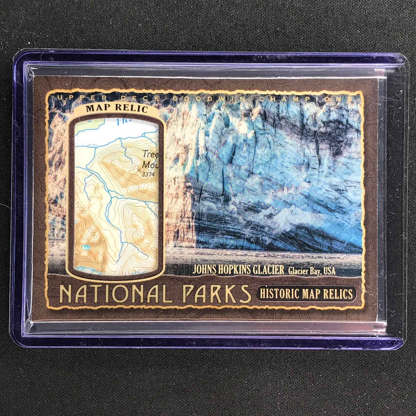 2022 Goodwin Champions Johns Hopkins Glacier National Parks Map Relic 32/80