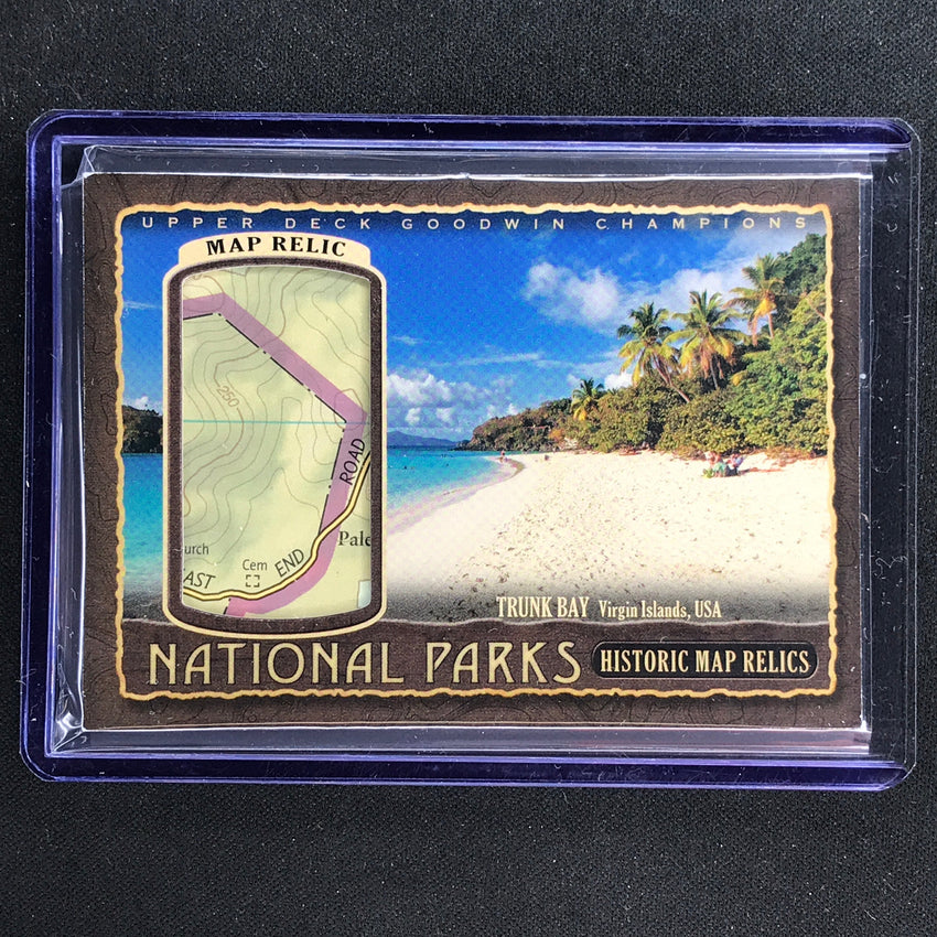 2022 Goodwin Champions Trunk Bay Virgin Islands National Parks Map Relic 29/56