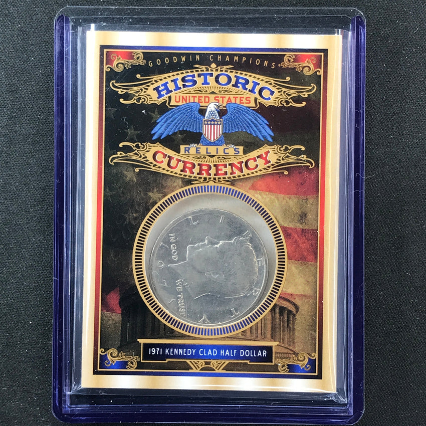 2022 Goodwin Champions 1971 Kennedy Half Dollor Historic U.s Currency Relic No 24