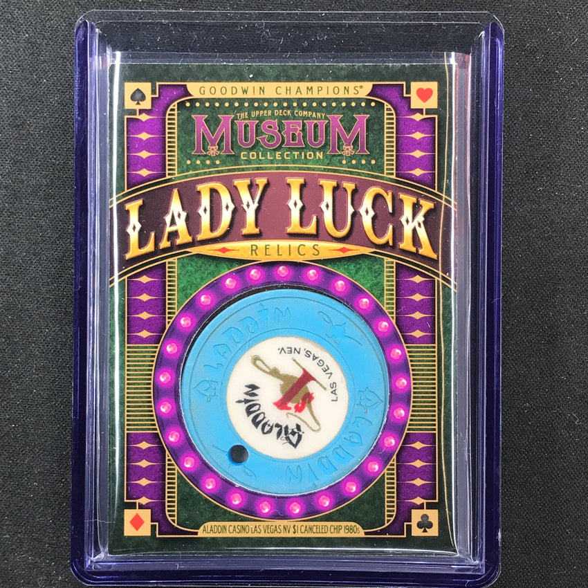 2022 Goodwin Champions 1971 Aladdin Las Vegas 1 Lady Luck Casino Chip Relic No 2