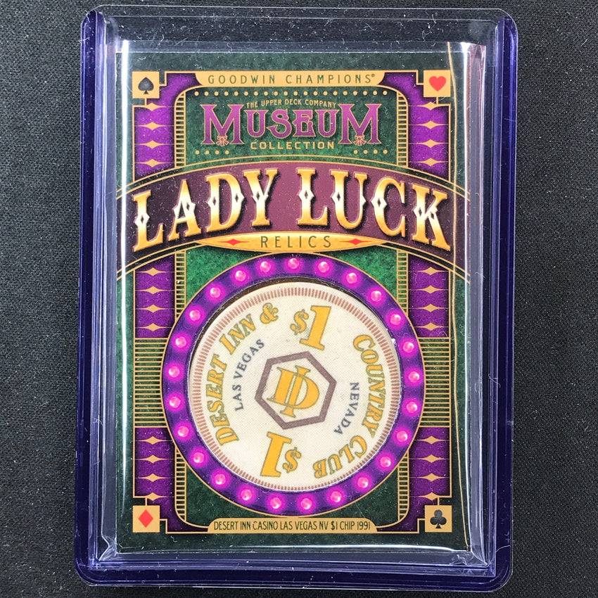 2022 Goodwin Champions Desert Inn Las Vegas 1 Lady Luck Casino Chip Relic No 13