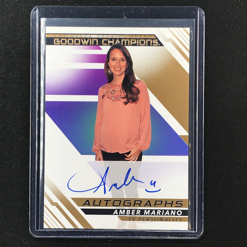 2022 Goodwin Champions Amber Mariano Autographs Base Auto No Al