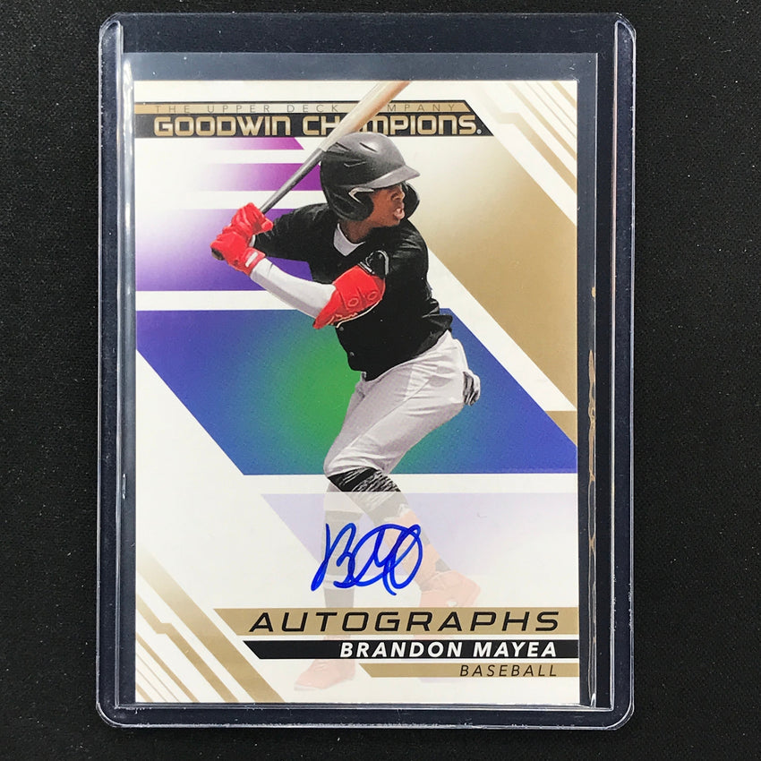 2022 Goodwin Champions Brandon Mayea Autographs Base Auto No Bm