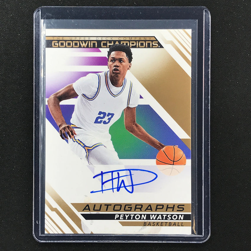 2022 Goodwin Champions Peyton Watson Autographs Base Auto No Pw