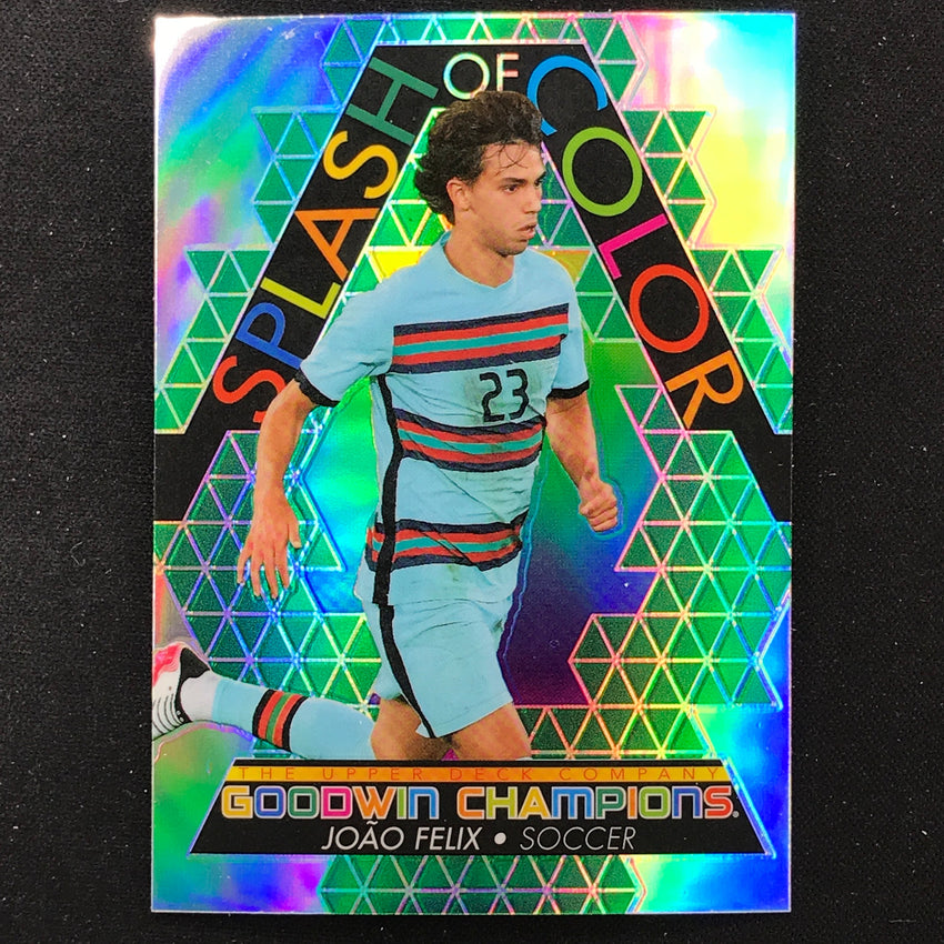 2022 Goodwin Champions Joao Felix Splash Of Color Platinum Rainbow Green Sp No 5