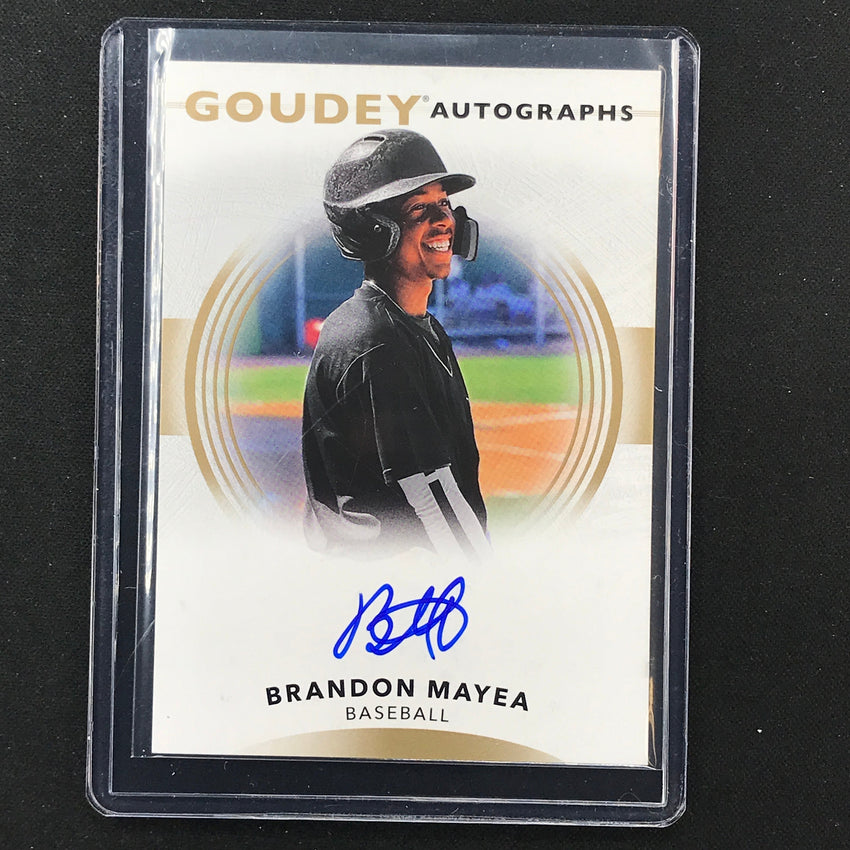 2022 Goodwin Champions Brandon Mayea Goudey Autographs Base Auto No Bm
