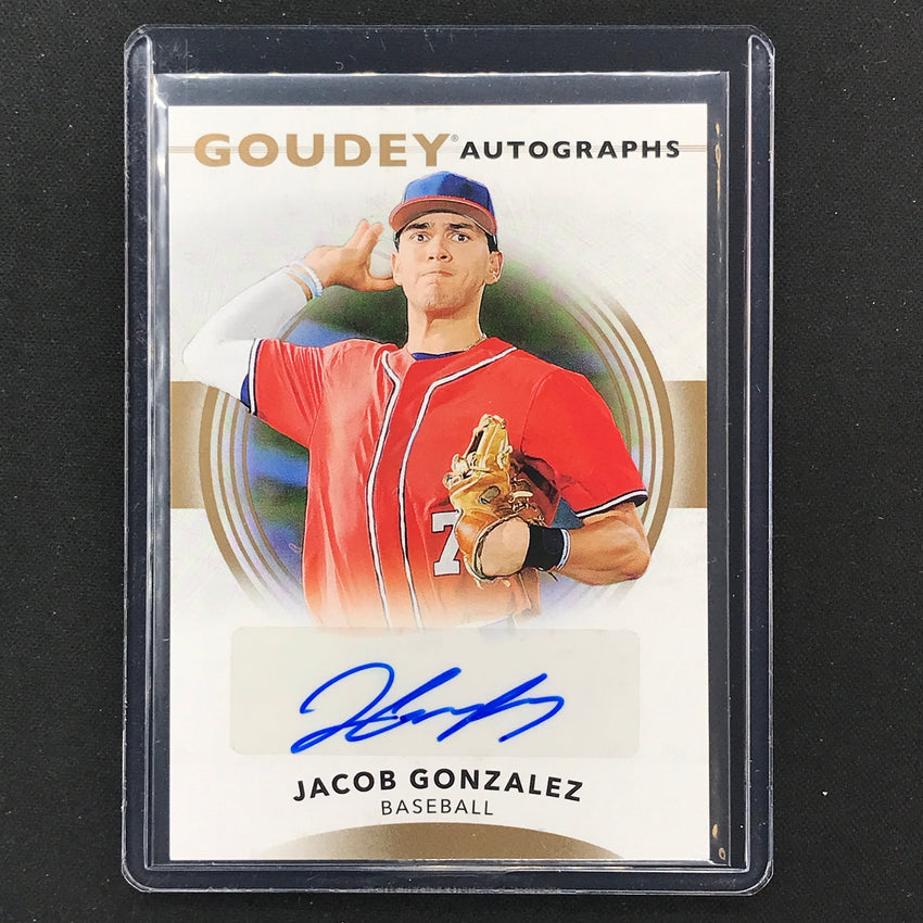 2022 Goodwin Champions JACOB GONZALEZ Goudey Autographs Base Auto #JG