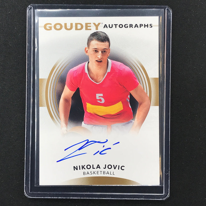 2022 Goodwin Champions NIKOLA JOVIC Goudey Autographs Base Auto #NJ