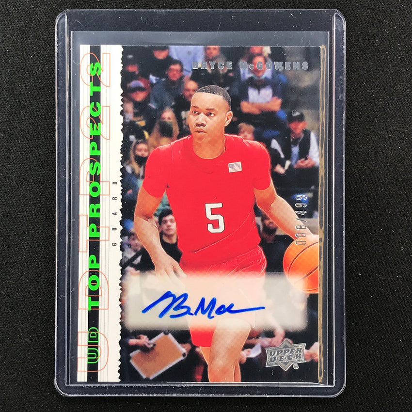 2022 Goodwin Champions Bryce Mcgowens 2003 Top Prospects Auto 8/499