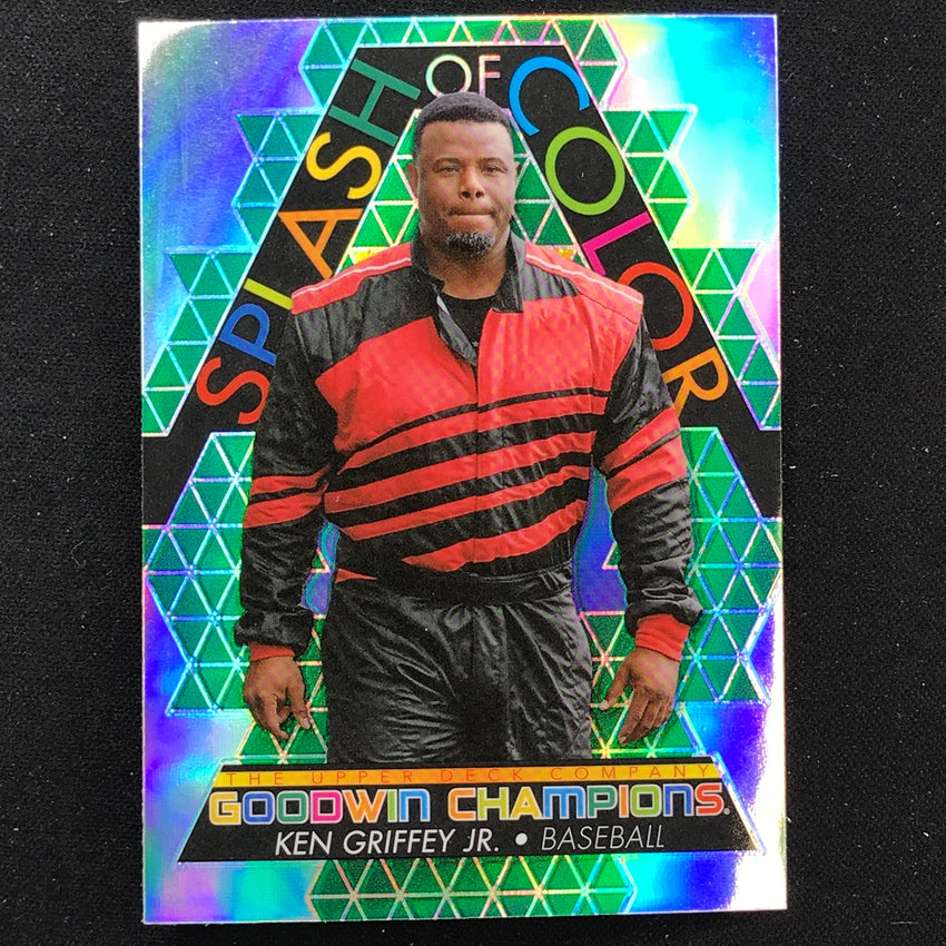 2022 Goodwin Champions KEN GRIFFEY JR. Splash Color Platinum Rainbow Green SP #6