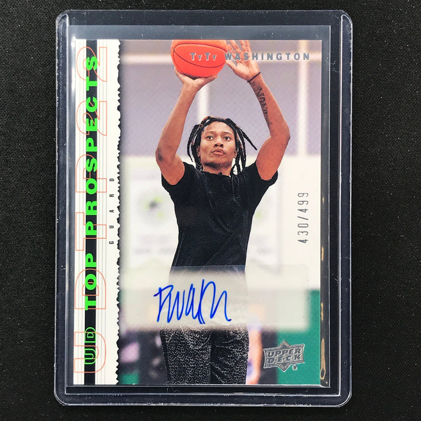 2022 Goodwin Champions Tyty Washington Top Prospects Auto 430/499